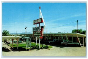 c1960s Desert Gem Motel Exterior Roadside Yuma Arizona AZ Unposted Tree Postcard