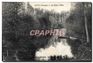 Postcard Old Cezy Yonne Piece Water