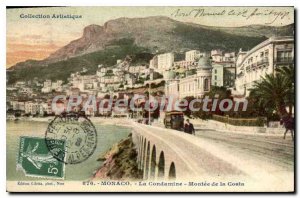 Old Postcard Monaco's Condamine Montee Costa