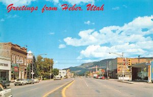 Heber Utah Street Scene, Coca Cola Sign & Drug Store, Photochrome PC U6936