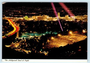 HOLLYWOOD, CA California~HOLLYWOOD BOWL at NIGHT  4 x 6 inches~ c1970s  Postcard