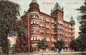 View of the Palatine Hotel, Newburgh, New York, Early Postcard, Unused