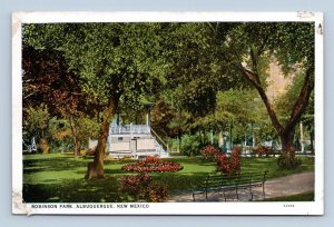 Robinson Park Albuquerque New Mexico NM UNP WB Postcard M1