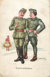 Military humor hussar strategy caricature Hungary 1942