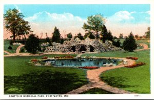 Indian Fort Wayne Grotto In Memorial Park Curteich