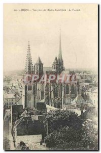 CARTE Postale Old Dijon View taken from the Church of Saint John