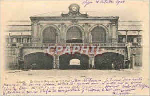 Old Postcard the Lyon Perrache Station (1900 card)