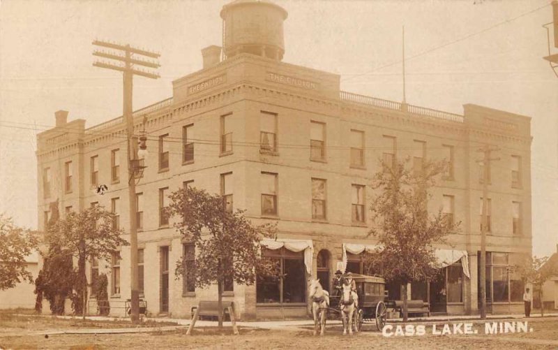 Cass Lake Minnesota Endion Hotel Real Photo Vintage Postcard JI658559