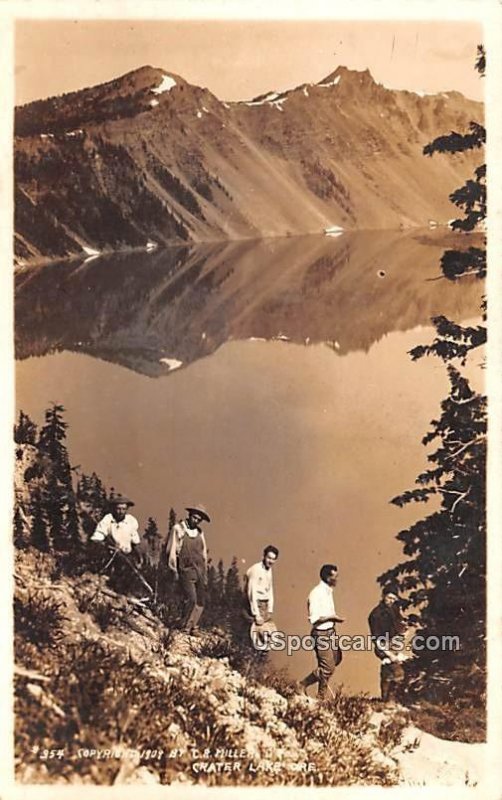 Men on the Side of Mountain - Crater Lake, Oregon