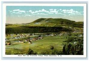 c1930s Sugar Hill View, White Mountains New Hampshire NH Unposted Postcard