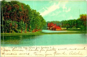 Lake Roger Williams Providence Rhode Island RI UNP Rotograph UDB Postcard Q18