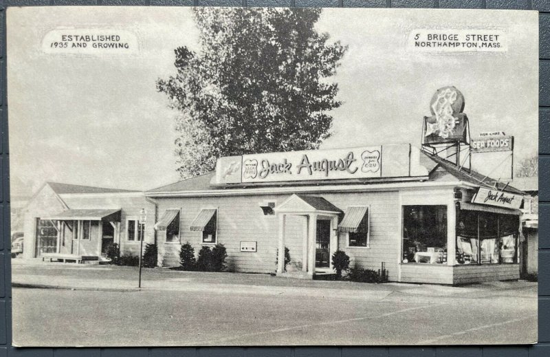 Vintage Postcard 1935-1940 Jack August Seafood Restaurant, Northampton (MA)