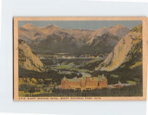 Postcard Banff Springs Hotel Banff National Park Canada