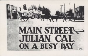 America Postcard - Julian, California, Main Street on a Busy Day  RS35643