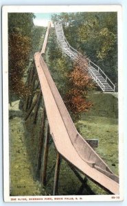 SIOUX FALLS, SD South Dakota ~ THE SLIDE at SHERMAN PARK 1917  Postcard