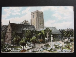 Kent FOLKESTONE Collection of 3 Old Postcard c1904