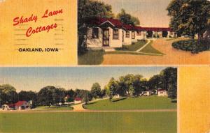Oakland Iowa Shady Lawn Cottage Multiview Antique Postcard K41868