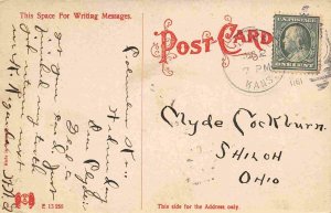 Cherokee County Court House Columbus Kansas 1911 postcard