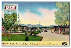 c1950's The Lost Dutchman Lodge Mesa Arizona AZ Unposted Vintage Postcard