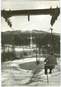 Italy, Bardonecchia m. 1312, Seggiovia verso il Colomion, used real photo