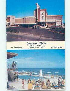 Unused Pre-1980 DRIFTWOOD MOTEL Miami Beach Florida FL F7181