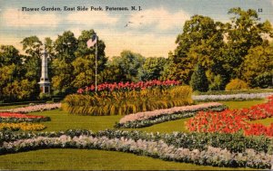 New Jersey Paterson East Side Park Flower Garden 1946