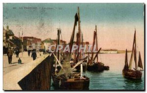 Old Postcard Le Treport Le Quai Charter