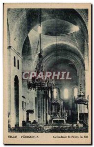 Old Postcard Perigueux Cathedrale St Front nave