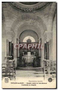 Old Postcard Fontaine les Dijon native Chamber of Saint Bernard turned into C...