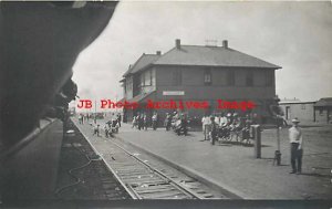 Depot, Texas, Dalhart, RPPC, Chicago Rock Island & Pacific Railroad Station