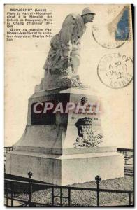 Old Postcard Beaugency Place du Martroi high monument to the memory of the ch...