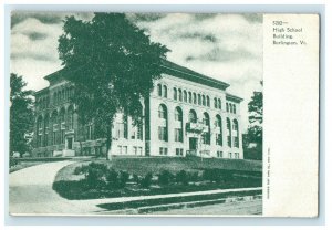 c1905 High School Building, Burlington, Vermont VT Antique Postcard