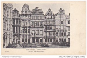 Belgium Brussels Grand'Place Maisons des Corporations 1901