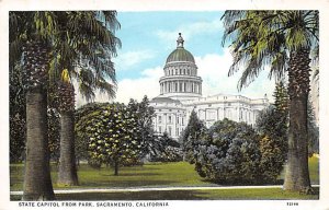 State Capitol from Park Sacramento CA