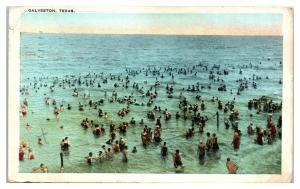 1905 Swimmers at Galveston, TX Postcard *5F5