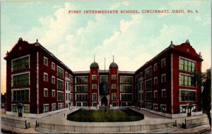 First Intermediate School, Cincinnati OH No. 8 Vintage Postcard U49