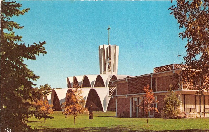 US1 USA St. Louis priory church and monastery St. Louis Missouri 1981 postcard