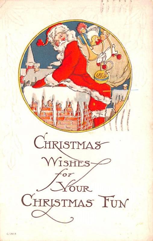 Santa Claus  postal marking on front