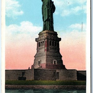 c1920s New York City NY Statue of Liberty PC Star Fort City Hall Sta Cancel A273