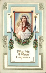 Whitney Christmas Mary and Baby Jesus Nativity Christianity c1910 Postcard