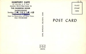 Humphry Cafe Rainbow Room Miscellaneous, Iowa