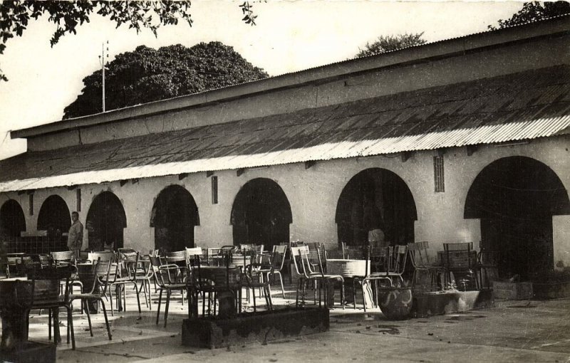 chad tchad, FORT LAMY, Le Club du Chari (1965) RPPC Postcard