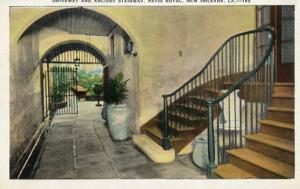 LA - New Orleans, Driveway & Ancient Stairway, Patio Royal