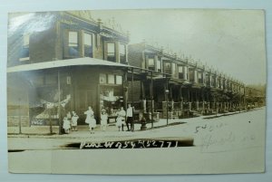 1909 RPPC, Pine N.Y. West of 54th St., Coke Sign, Postcard P76