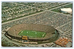 Green Bay Wisconsin WI Postcard Lambeay Field Veteran's Memorial Arena c1940's