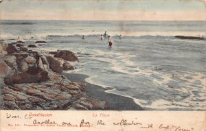 B239 Chile 1905 Constitucion Playa Beach Sea vintage postcard