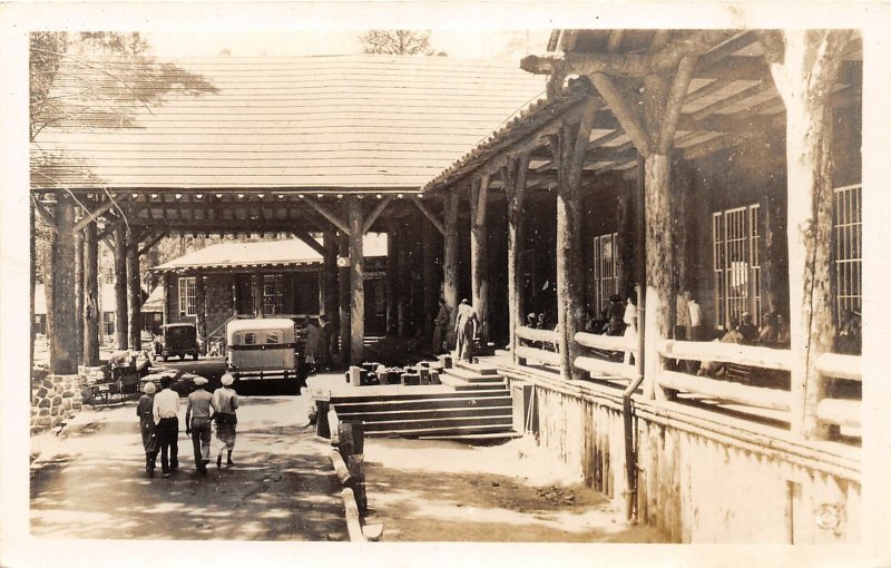 F50/ Grand Canyon National Park Arizona RPPC Postcard Haynes Lodge 3