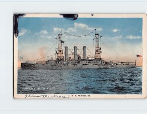 Postcard U. S. S. Missouri