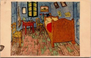 The Bedroom at Aries Vincent Van Gogh Art Institute Chicago IL Postcard