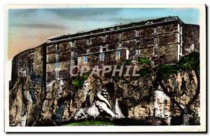Postcard Modern Belefort Le Chateau and the Lion